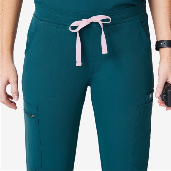 Figs Caribbean Blue Yola Skinny Scrub Pant - Picture 6 of 8